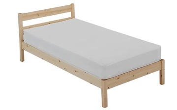 Łóżko pojedyncze drewniane dla dorosłych MATERAC 80x190cm sosna lakierowana