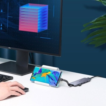 Многофункциональный USB-концентратор Ugreen 5in1 — HDMI / 3x USB 3.2 Gen 1 (5 Гбит/с)