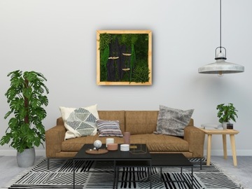 Мох FLAT, светло-зеленый шведский, 200г, сетка Декоративный, живой, декоративный.