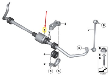 BMW 7 F01 FRONTA ACTIVE STABILIZÁTOR BAR 6781424 37116781424