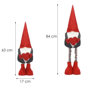 БОЛЬШОЙ СЛОН-ГНОМ РОЖДЕСТВЕНСКИЙ ПОДАРОК ​​САНТА-КЛАУС 84см ТЕЛЕСКОПИЧЕСКИЙ XXL