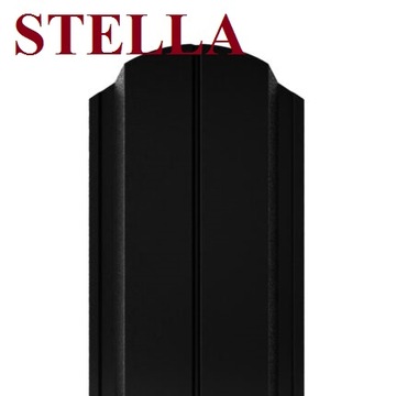 Sztacheta metalowa-STELLA CZARNY matDŁUGOŚĆ 2,03 m