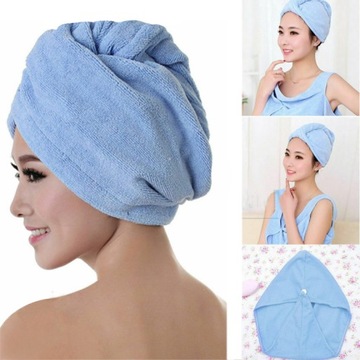 TURBAN RĘCZNIK DO WŁOSÓW NA GŁOWĘ Z MIKROFIBRY mix