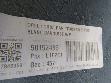 Задний бампер Opel Corsa F 19r-->