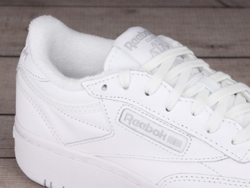 Buty sneakersy damskie Reebok CLUB C DOUBLE WHITE