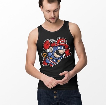 TANK TOP FILMOWE CAPTAIN MARIO