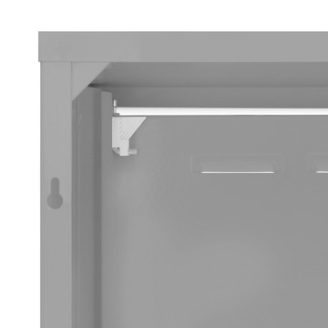 SZAFKA GAZOWA SKRZYNKA 140x140x30 SZARA Z PLECAMI