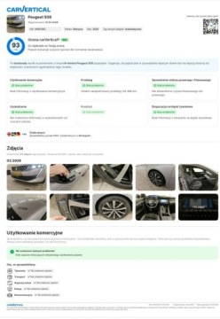 Peugeot 508 II Sedan 1.6 Puretech 180KM 2020 Peugeot 508 1.6 84 tkm 180PS ACC KAMERA PANORAMA $, zdjęcie 25