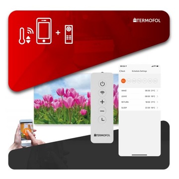 Инфракрасный ОБОГРЕВАТЕЛЬ image 700Вт 120х60см WiFi