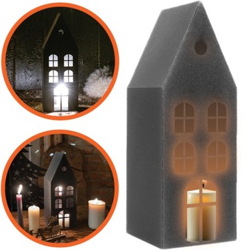 ДОМ СВЕТОДИОДНЫЙ ФОНАРЬ СВЕЧИ ФОНАРЬ РУЧНОЙ РАБОТЫ СЕРЕБРЯНАЯ ЛАМПА С БЛЕСКАМИ