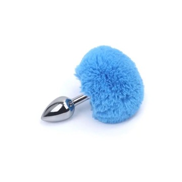 Metal Anal Butt Plug Plush Rabbit Tail Sex Adult Games Fetish Erotic