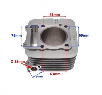 Cylinder tuning tłok Suzuki GN 125 200 cm3