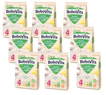BOBOVITA KASZKA MLECZNO-RYŻOWA BEZGLUTENOWA WANILIA 4+ 230G