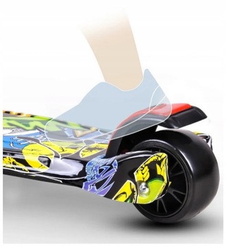 САМОКАТ ТРЁХКОЛЕСНЫЙ СВЕТОДИОДНЫЙ ДЛЯ ДЕТЕЙ, СКЛАДНОЙ, БАЛАНС, ТОРМОЗ, СВЕТ