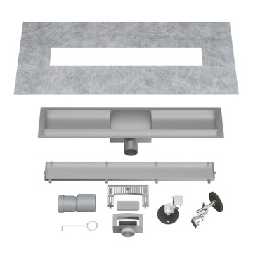 ЛИНЕЙНЫЙ СЛИВ ПОД ПЛИТКУ 50 СМ СТАЛЬ СИФОН 2в1 ДУШЕВОЙ ПОДДОН ENTERO