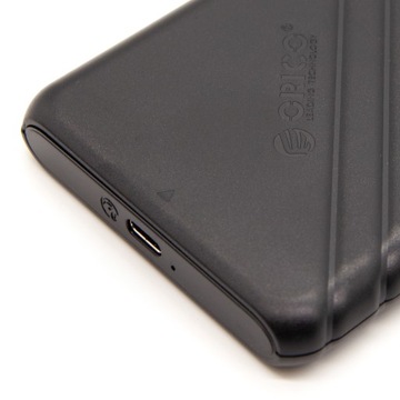 Корпус Orico для 2,5-дюймового жесткого диска SSD, USB-C 3.1 6 Гбит/с, черный + кабель USB-C