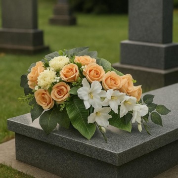 ТРОСТНИК ДЛЯ КЛАДБИЩА МОГИЛА РОЗА ХРИЗАНТЕМА ОРХИДЕЯ КОМПОЗИЦИЯ ИСКУССТВЕННЫЙ ЦВЕТОК