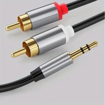 Разветвитель аудиокабеля от 3,5 мм до 2-RCA для ТВ, ПК, MP3-динамика, 3 м