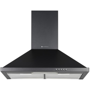 ДЫМОХОД КУХОННАЯ ВЫТЯЖКА 60СМ ЧЕРНАЯ СТАЛЬ LED