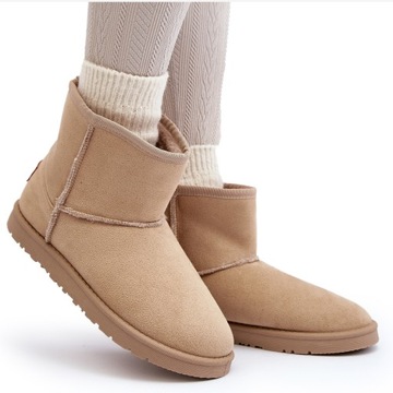 ŚNIEGOWCE DAMSKIE CROSS JEANS MM2R4023C BEŻOWE 37