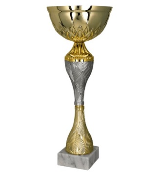 Puchar metalowy złoto-srebrny 26cm