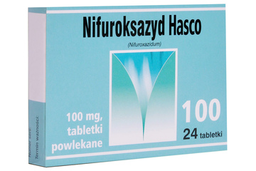 Nifuroksazyd Hasco 100 24tabl. biegunka