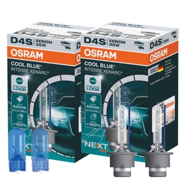 Żarniki D4S OSRAM Cool Blue Intense Next Gen + W5W