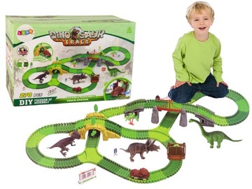 Tor Dla Dinozaurów 270 Elementów Akcesoria