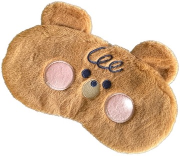 МАСКА ДЛЯ СПЯЩЕГО ПУЗЫРЯ РЕЛАКСАЦИЯ BEAR BEAR PLUSH коричнево-коричневый
