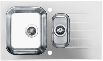 ALVEUS GLASSIX 20 zlewozmywak szklany biały odwracalny