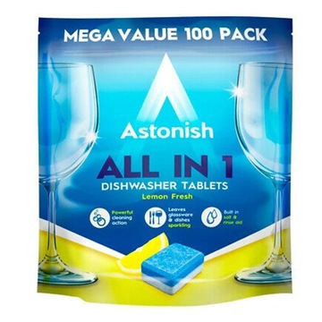 Astonish All in 1 Tabletki Do Zmywarki Lemon Fresh 100szt