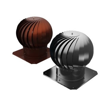 Козырек пожарный, колпак для дымохода TRN 150 коричневый