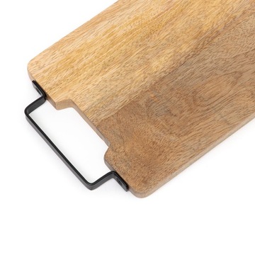 ДОСКА ДЛЯ СОУСА МАНГО, деревянная, с металлической ручкой, 41х18 см, ХОМЛА