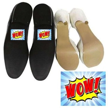 NAKLEJKI na buty WOW na śmieszną ślubną sesję 2szt