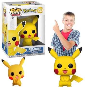 ZESTAW FIGURKA FUNKO POP! PIKACHU ORYGINALNY POKEMON WYSOKA JAKOŚĆ ZABAWKA