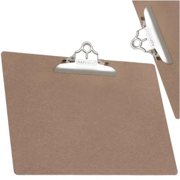 SZKICOWNIK ARTYSTYCZNY CLIPBOARD DESKA Z KLIPEM A3 RAPESCO BRĄZOWY