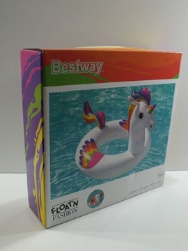 БОЛЬШОЙ НАДУВНОЙ ПОНИ-ЕДИНОРОГ BESTWAY 119 СМ ДЛЯ ПЛЯЖЕЙ БАССЕЙН ДЛЯ ДЕТЕЙ