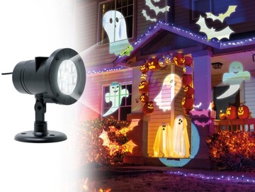 Уличный светодиодный проектор Хэллоуин 12 анимаций Праздники Осень