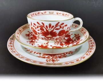 Большой чайный сервиз MEISSEN MEISSEN, дизайн коралловых чашек золото 1945