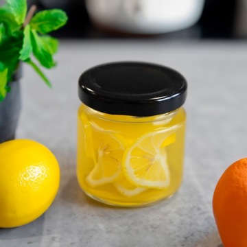 БАНКА 100 мл ПИЩЕВЫЙ КОНТЕЙНЕР ДЛЯ ПРИГОТОВЛЕНИЯ МЕДОВОГО ВАРЕНИЯ стеклянные банки 5X