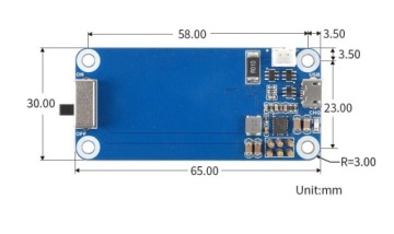 Модуль UPS HAT для Raspberry Pi Zero