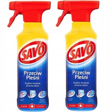 Savo spray czyszczenia przeciw pleśni grzybom 2 x 500ml