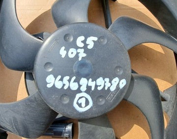 CITROEN C5 PEUGEOT 407 VENTILÁTOR CHLADIČŮ 9656849780 (1)