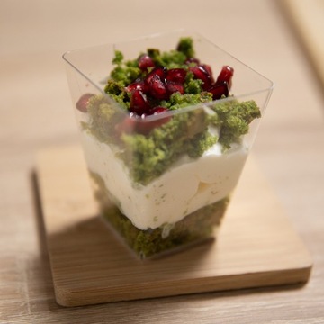 48x PUCHARKI NA DESERY 150ml kubek pojemnik KWADRATOWY na desery lody