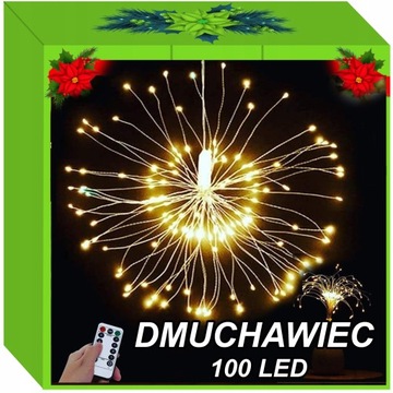 GWIAZDA EKSPLODUJĄCA KULA DMUCHAWIEC LED LAMPKI 3D