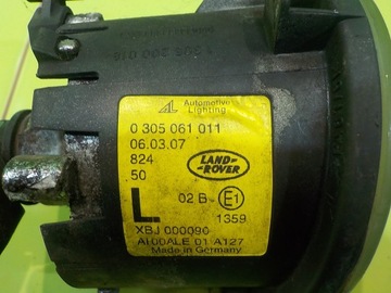 RANGE ROVER L322 IV FACELIFT 07R HALOGEN LEVÝ XBJ000090