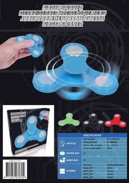 HAND FIDGET SPINNER ANTYSTRESOWA ZABAWKA czarny