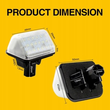 MAZDA 6 03-08 OSVĚTLENÍ TABULKY SPZ LED