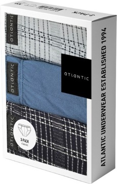 SLIPY ATLANTIC MĘSKIE MAJTKI 3MP087 CLASS 3PAK XXL