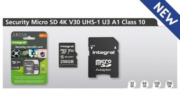 INTEGRAL Security Micro SD 4K V30 UHS-I U3 256 ГБ